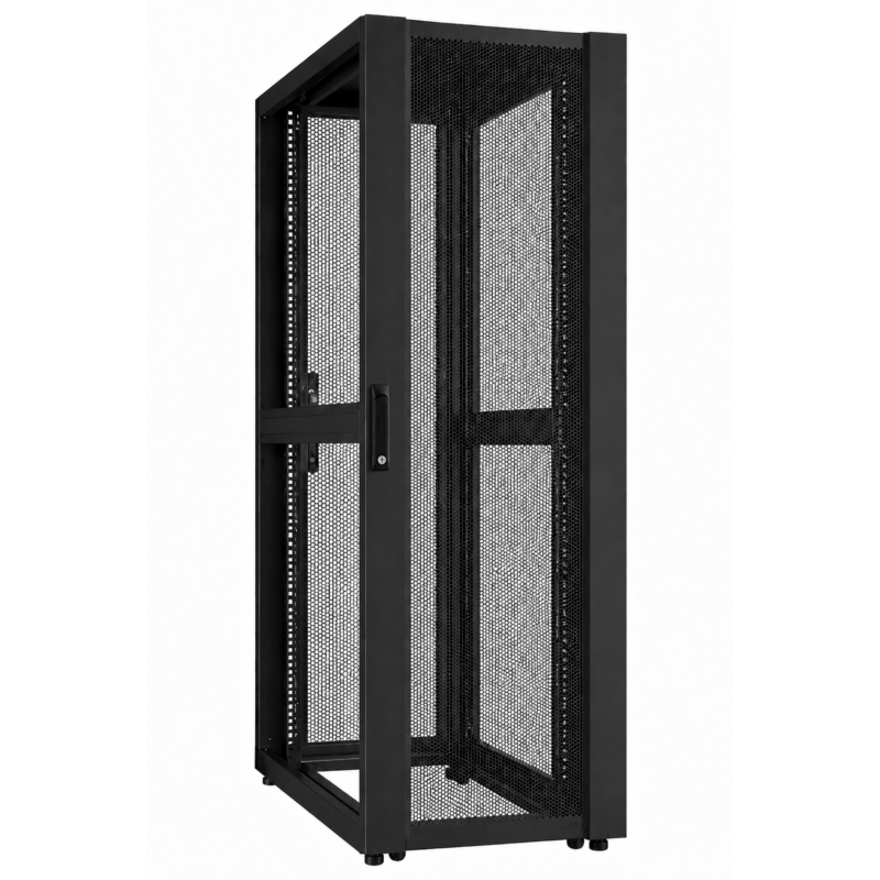 42U Datacenter server rack with perforated door 600x1000x2000mm (WxDxH)
