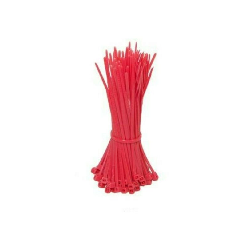 Tie wraps 140mm red - 100 pieces