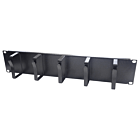 2U - 19 inch metal cable tray, 5 hooks
