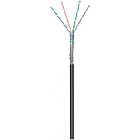 CAT6 SF/UTP 100m outdoor cable on a reel stranded black CCA