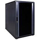 18U server rack with glass door 600x1000x1000mm (WxDxH)