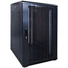18U server rack with perforated door 600x800x1000mm (WxDxH)