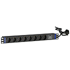 19 inch 8-way power strip - surge protection device
