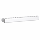 1U 19 inch metal cable tray with sliding cover - white