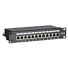 10 Inch CAT5e FTP patch panel - 12 ports