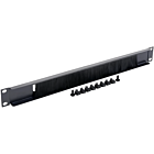 19 inch cable entry panel with brush strip - 1U