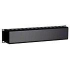 2U 19 inch metal cable tray with sliding cover