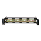 2U DIN rail for 19-inch racks - adjustable in depth