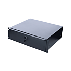 19 inch lockable metal drawer - 3U