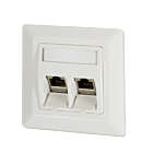 Keystone front panel, ivory