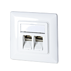 Keystone front panel, white