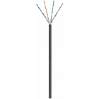 CAT6 U/UTP 100m outdoor cable on a reel stranded black CCA