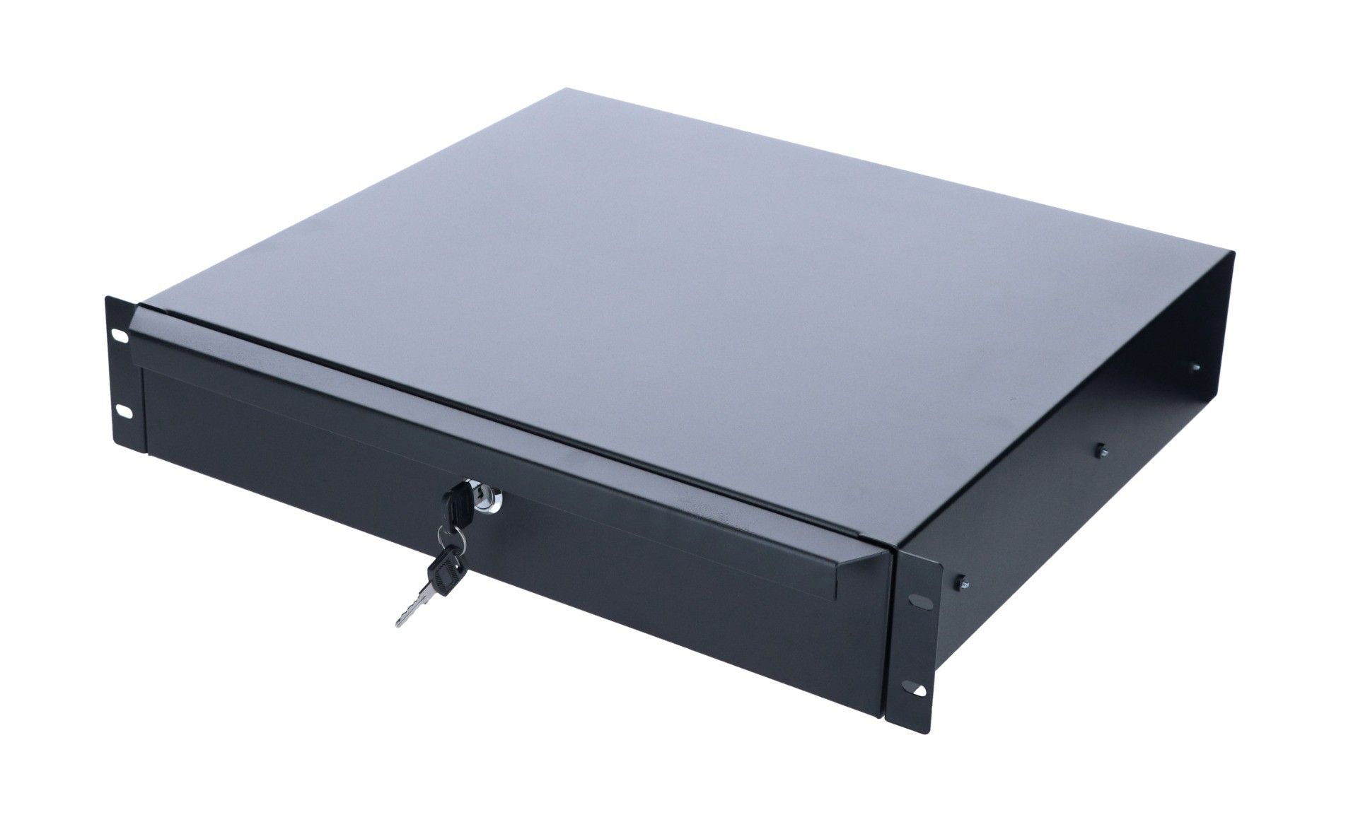 19" Rack Mount Lockable Deep Drawer – 1U 2U 3U 4U Adjustable – Server Cabinet Case – Cables Direct Online