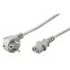 Power cable schuko angled to C13 2m grey