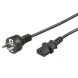 Power cable schuko to C13 3m black