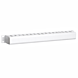 1U 19 inch metal cable tray with sliding cover - white