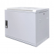 9U wall mount rack white with metal door 600x450x500mm (WxDxH)