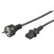 Power cable Schuko to C13 2m black