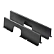 Datacenter network cable shielding trough, suitable for 600 mm wide racks
