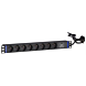 19 inch 8-way power strip - Surge Protection Device - Pin earthing