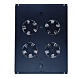 Fan package with 4 fans and thermostat suitable for 800mm deep standing server cabinets