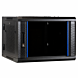 6U wall rack (tilting) with glass door and perforated side panels 600x600x368mm (WxDxH)