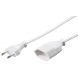 Extension cord euro plug 3m white