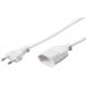 Extension cord euro plug 2m white
