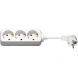 3-way power strip 3 m white