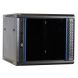 9U wall-mount server rack unassembled with glass door 600x600x500mm