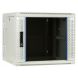 9U white wall rack (tilting) with glass door 600x600x500mm