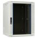 15U white wall mount server rack (tilting) with glass door 600x600x770mm (WxDxH)