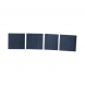 Cover plates for 3U DIN rail switch box, set of 4