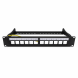 STP patch panel for keystones - 12 ports