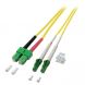 OS2 duplex fibre optic cable LC/APC-SC/APC 2m