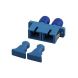 Singlemode coupler SC-ST duplex blue