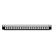 Front LC/SC/E2000 24-port panel suitable for universal fiber optic tray