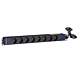 19 inch 8-way power strip with C14 plug - Pin earth