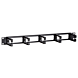 1U 19 inch metal cable tray with 5 plastic hooks
