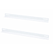 L-section 2-pack suitable for 450mm deep wall mount server racks - white