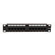 10 Inch CAT6a UTP patch panel - 12 ports