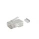 CAT6 connector RJ45 + joint piece - for solid UTP cables