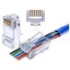 CAT6 pass through connector RJ45 - unshielded - for flexible core