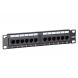 10 Inch CAT6 UTP patch panel - 12 ports