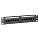10 Inch CAT6 UTP patch panel - 12 ports
