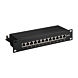 10 Inch CAT6a STP patch panel - 12 ports