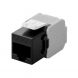 CAT6a UTP Keystone Connector - Toolless - black