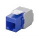 CAT6a UTP Keystone Connector - Toolless - blue