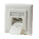 CAT6 UTP / STP flush-mounted box vertical, ivory