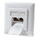 CAT6a UTP / STP flush mounted socket, white